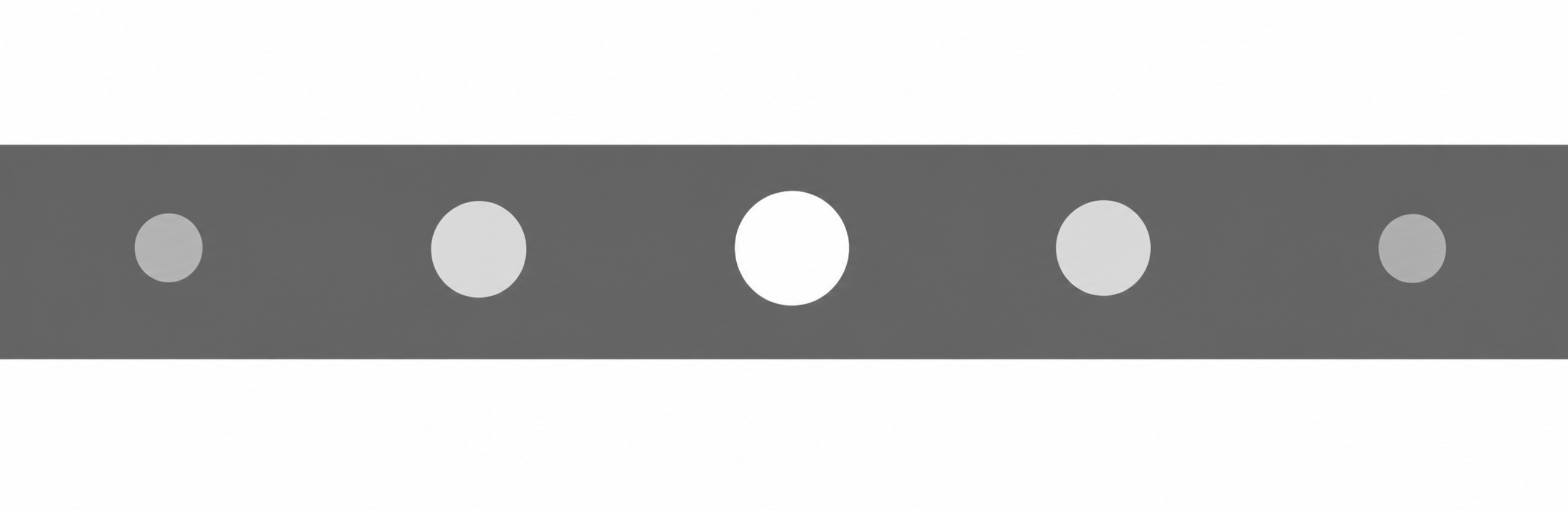Abstrakte Grafik mit fünf ovalen Formen auf grauem Hintergrund